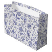 花柄 ラージペーパーバッグ (裏面アングル)