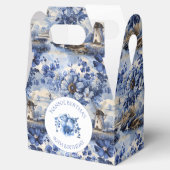 花柄 ヴィンテージ ブルー オランダ シャンセンリー 風車 フェイバーボックス (オープン)