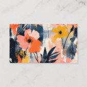 花柄 予約カード (裏面)