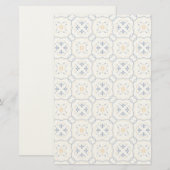 花柄 便箋 (正面/裏面)