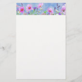 花柄 便箋 (正面)