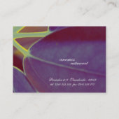 花柄 名刺 (裏面)