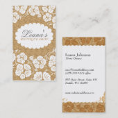 花柄 名刺 (正面/裏面)