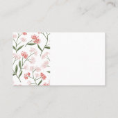 花柄 名刺 (裏面)