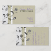 花柄 名刺 (正面/裏面)