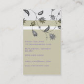 花柄 名刺 (裏面)