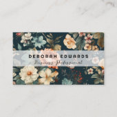 花柄 名刺 (正面)