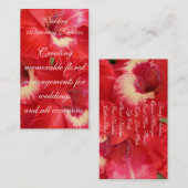 花柄 名刺 (正面/裏面)