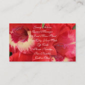 花柄 名刺 (裏面)