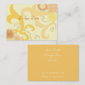 花柄 名刺 (正面/裏面)