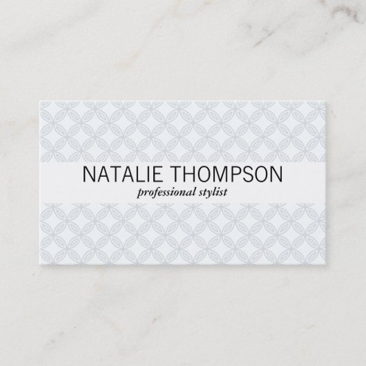 花柄 名刺 (正面)