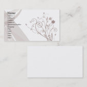 花柄 名刺 (正面/裏面)