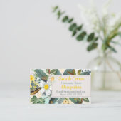 花柄 名刺 (スタンド正面)