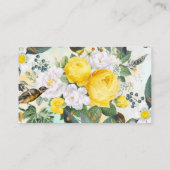 花柄 名刺 (裏面)