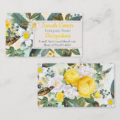 花柄 名刺 (正面/裏面)