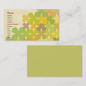 花柄 名刺 (正面/裏面)