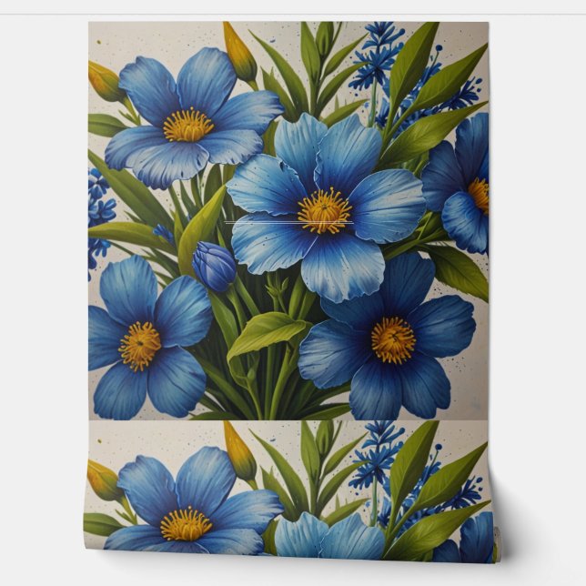 花柄 壁紙 (ほどく)