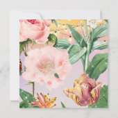 花柄 招待状 (裏面)