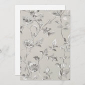 花柄 招待状 (正面/裏面)
