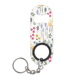 花柄 春の花 キーホルダー栓抜き