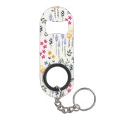 花柄 春の花 キーホルダー栓抜き (裏面)