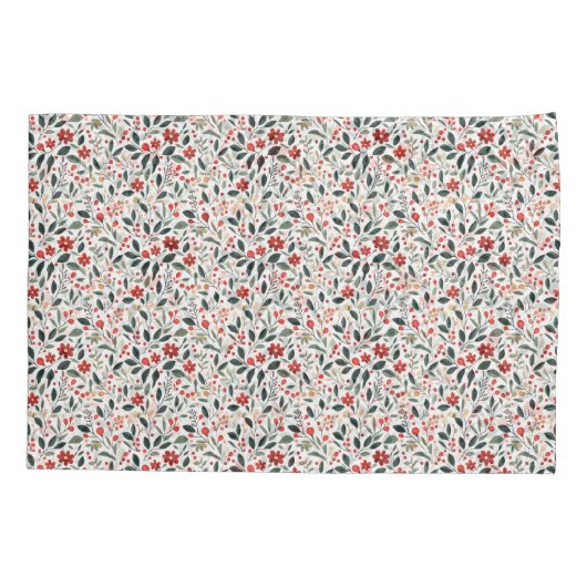 花柄 枕カバー (裏面)