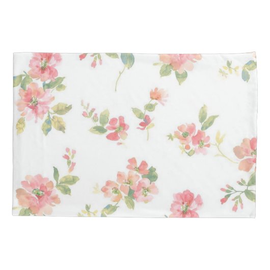 花柄 枕カバー (裏面)