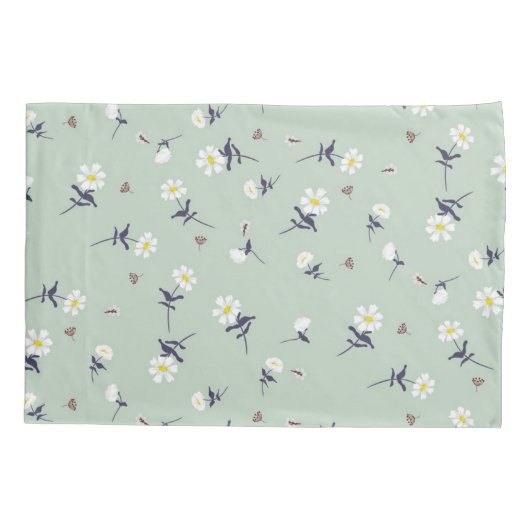 花柄 枕カバー (裏面)