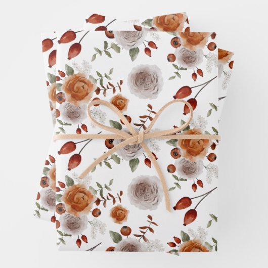 花柄・植物のラッピングペーパーシート ラッピングペーパーシート (インサイチュ)