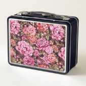 花柄 – 牡丹 メタルランチボックス (裏面)