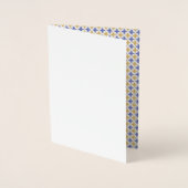 花柄 箔カード (正面)