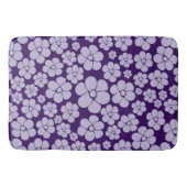 花柄 – 紫 バスマット (正面)