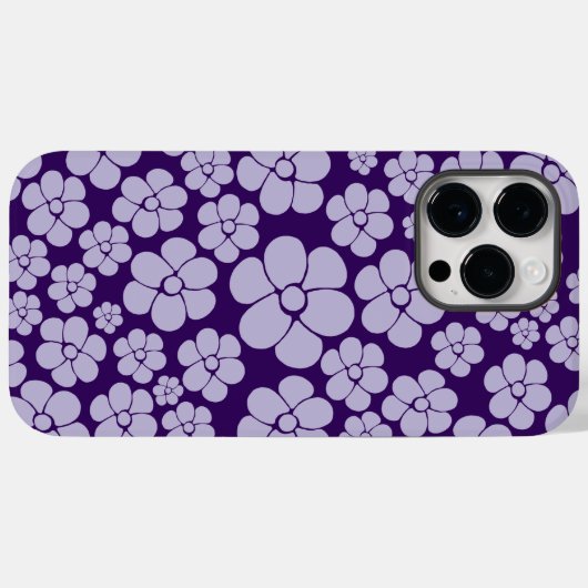 花柄 – 紫 Case-Mate iPhoneケース (裏面 (横))