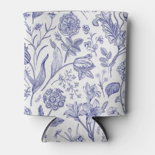 花柄 缶クーラー (正面)