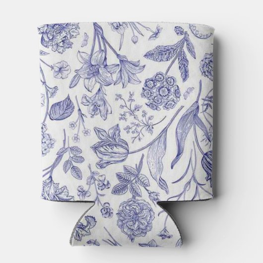 花柄 缶クーラー (裏面)