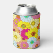花柄 缶クーラー (缶正面)