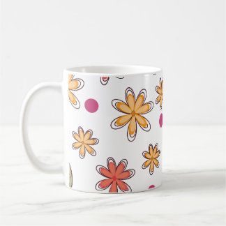 花柄 花 フラワーデザイン ボタニカル フラワー コーヒーマグカップ