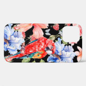 花柄、菖蒲、日比バラの水彩模様 Case-Mate iPhoneケース (裏面 (横))