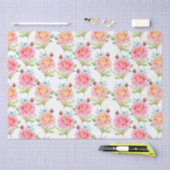 花柄 薄葉紙 (クラフト)