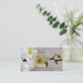 花柄-蘭の名刺 名刺 (スタンド正面)