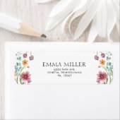 花柄 返信先ラベル ラベル (インサイチュ)