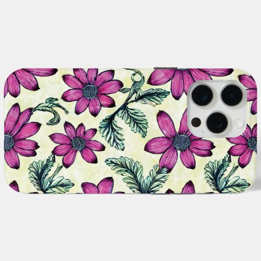 花柄 Case-Mate iPhoneケース (裏面 (横))