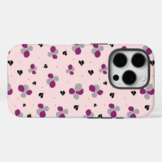 花柄 Case-Mate iPhoneケース (裏面 (横))