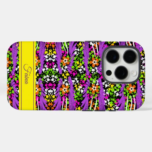 花柄 Case-Mate iPhoneケース (裏面 (横))