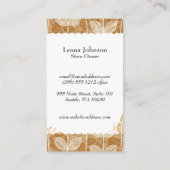 花柄 | Chalk Doodle 名刺 (裏面)