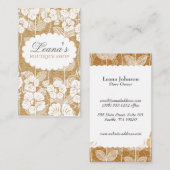 花柄 | Chalk Doodle 名刺 (正面/裏面)