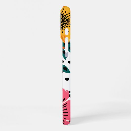 花柄 iPhoneケース (左側面)