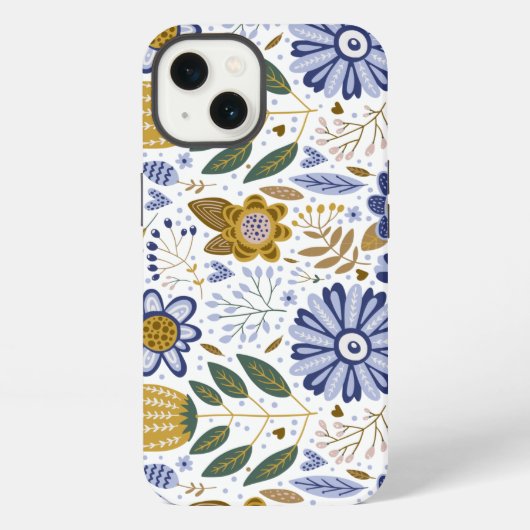 花柄  iPhoneケース (裏面)