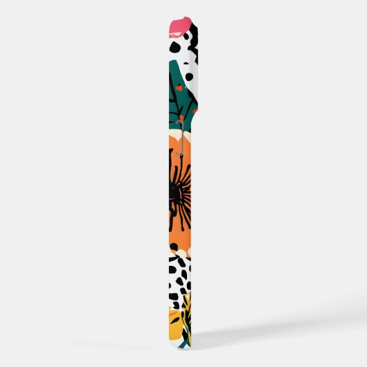 花柄 iPhoneケース (右側面)