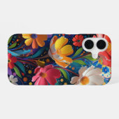 花柄 iPhone 16ケース (裏面横)